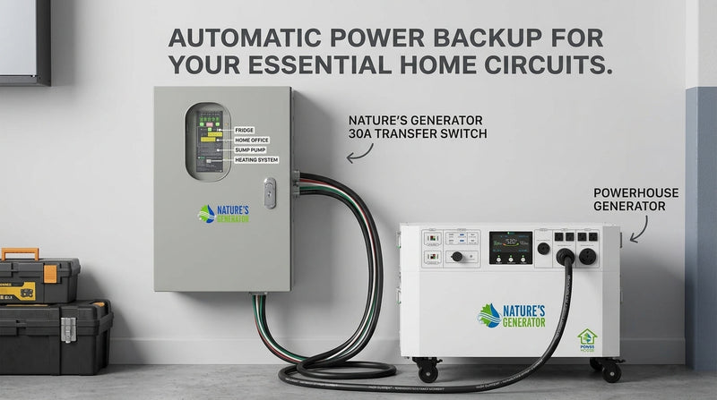 30A Vs. 50A Automatic Transfer Switches: Sizing The Right Subpanel Kit For Your Nature's Generator System