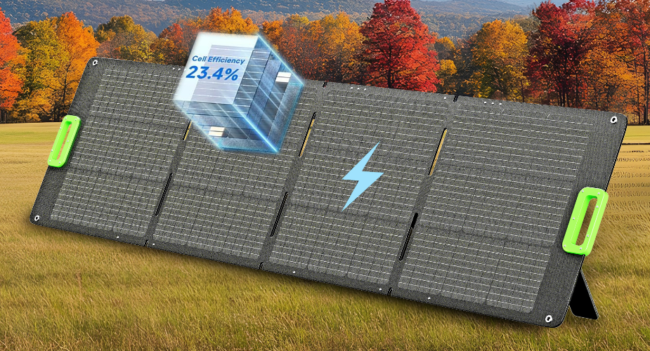 small solar panels - nature generator