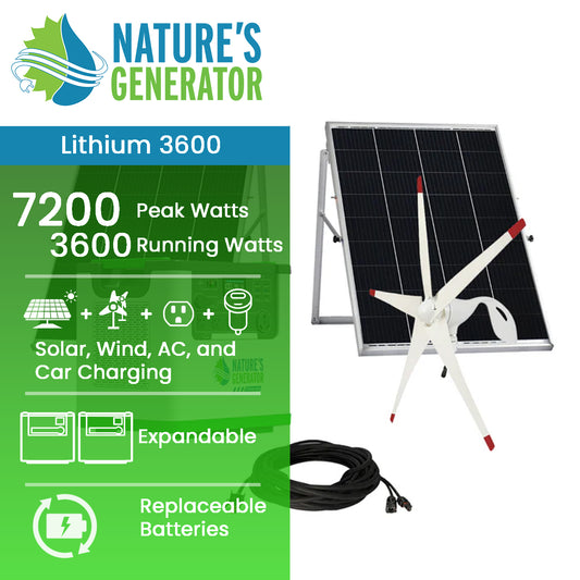 Product
Lithium 3600 Solar and Wind Generator Hover