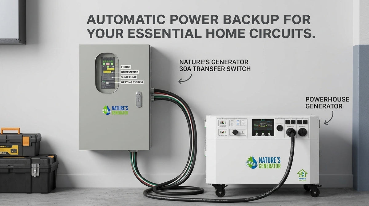 30A Vs. 50A Automatic Transfer Switches: Sizing The Right Subpanel Kit For Your Nature's Generator System
