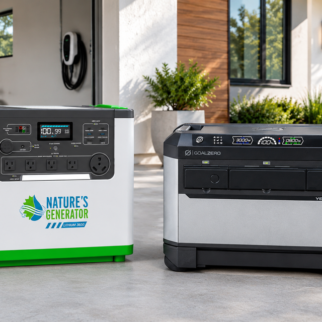 Nature's Generator L3600 Expandable vs. Goal Zero Yeti PRO 4000: Mid-range power stations compared