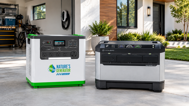 Nature's Generator - Nature's Generator L3600 Expandable vs. Goal Zero Yeti PRO 4000: Mid-range power stations compared