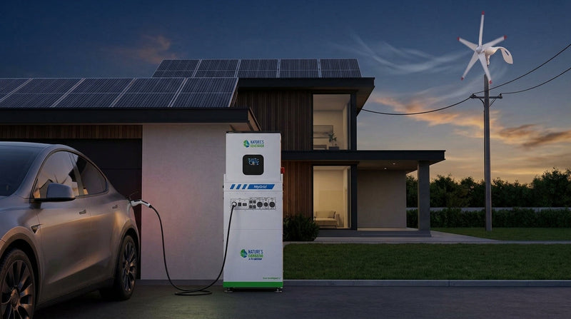 Off-Grid EV Level 2 Charging: Balancing Dual Solar & Wind Inputs for Overnight Range