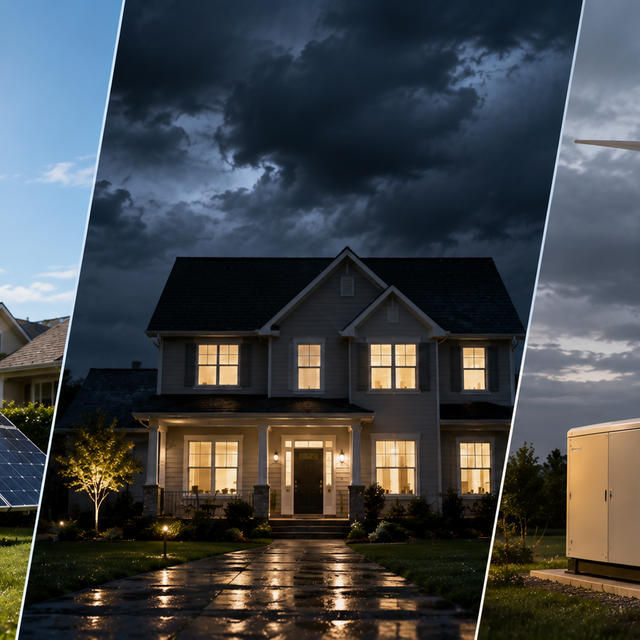 Solar vs. Wind vs. Gas: The Best Multi-Day Blackout Backup Strategy for Suburbs