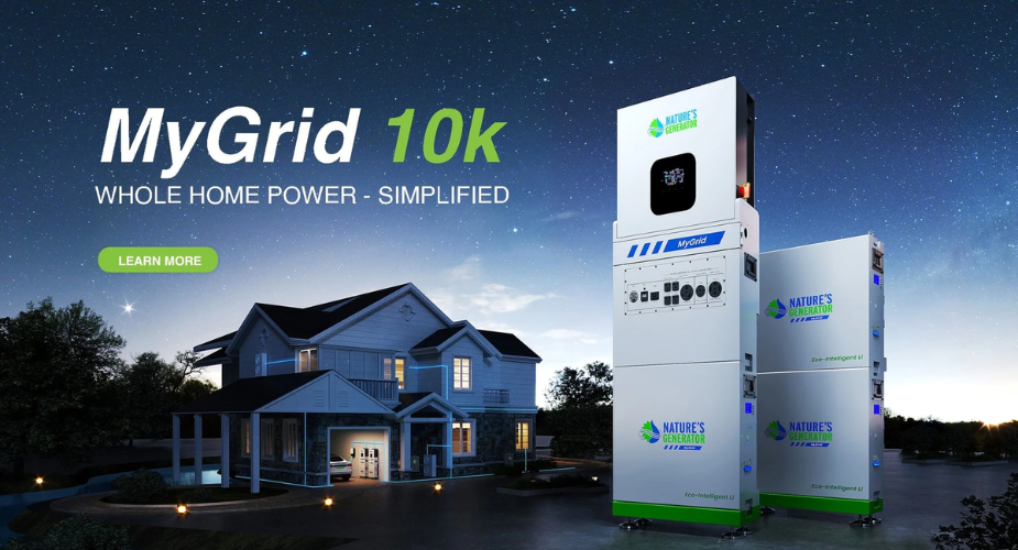 MyGrid 10K Whole-Home Plug-&-Play Power System