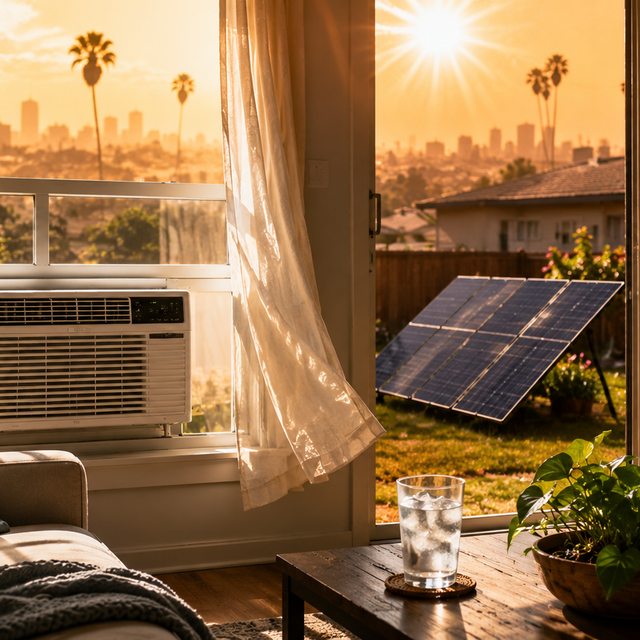 The Summer Heat Dome Survival Guide: How to Keep a Window AC Running on Solar During an Extended Grid Collapse