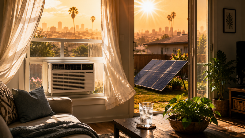 The Summer Heat Dome Survival Guide: How to Keep a Window AC Running on Solar During an Extended Grid Collapse