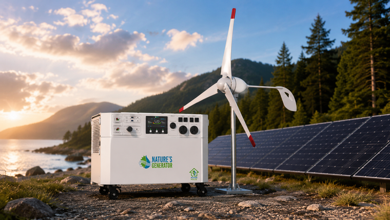 Nature's Generator - The Synergistic Power of Nature's Generator Powerhouse and Wind Turbines