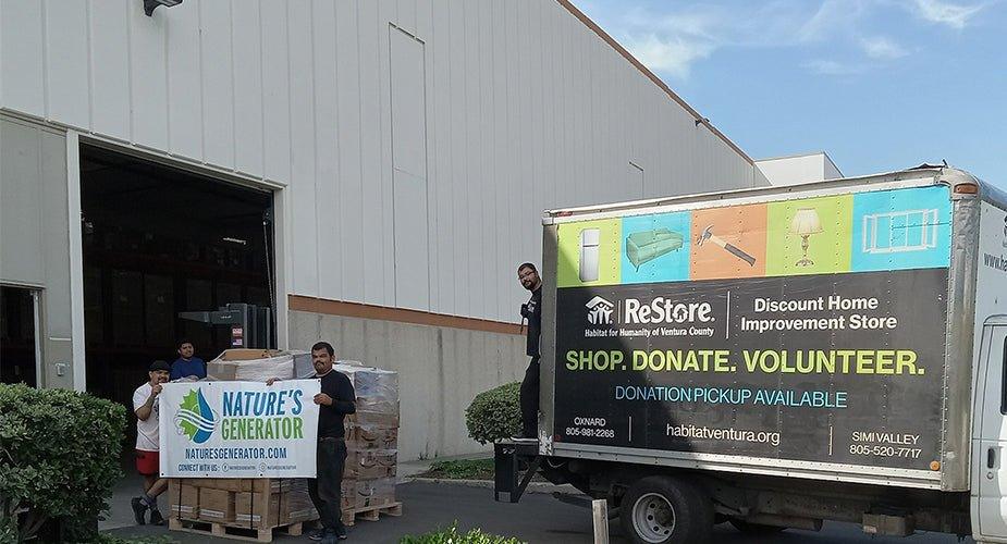 Nature's Generator Donates to Habitat for Humanity