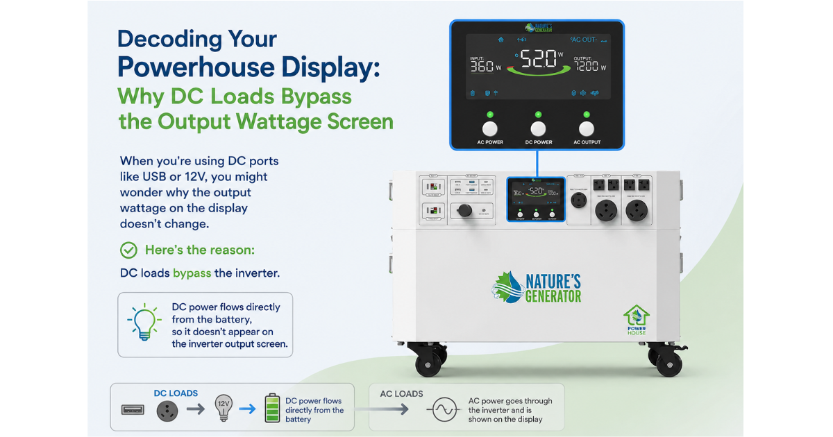 Decoding Your Powerhouse Display: Why DC Loads Bypass the Output Wattage Screen