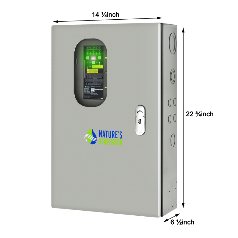30A Automatic Generator Transfer Switch - Product - up to 16-Circuit 30A Automatic Generator Transfer Switch Dimension 5