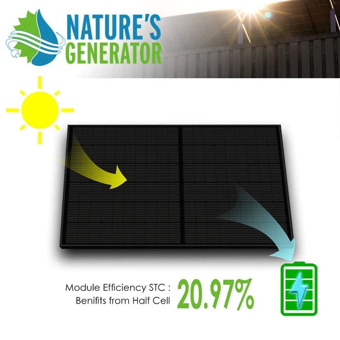 410 Watt Monocrystalline Solar Panel (4 Pack) - Nature's Generator