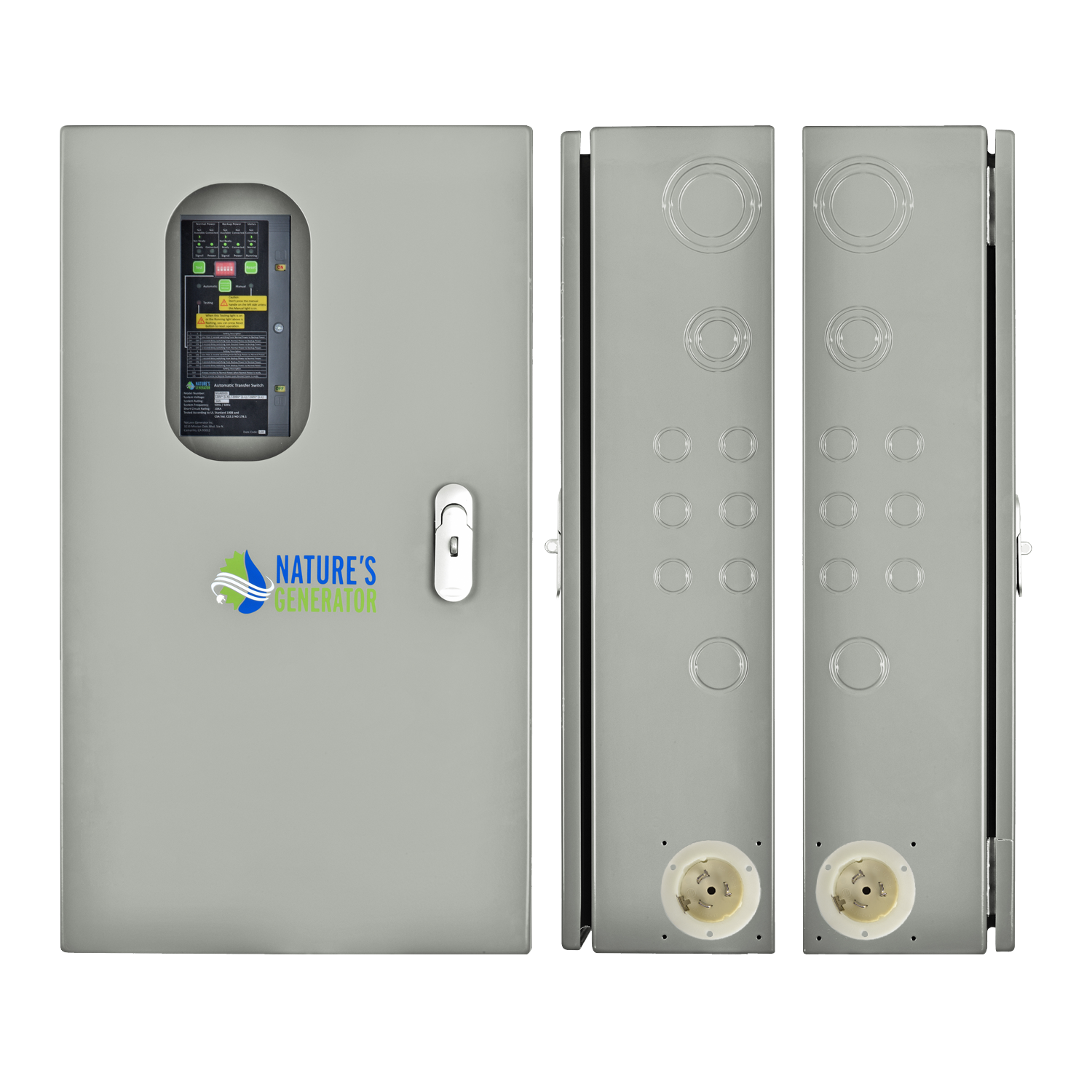 50A Automatic Generator Transfer Switch Multiple Inlet Position