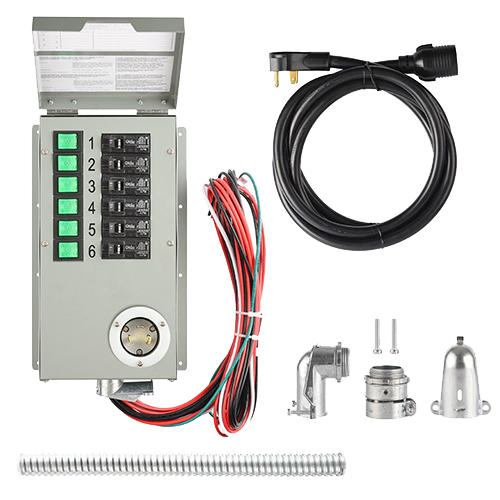 Nature's Generator 15A 4-circuit and 30A 6-circuit 120V Non-Automatic Power Transfer Switch