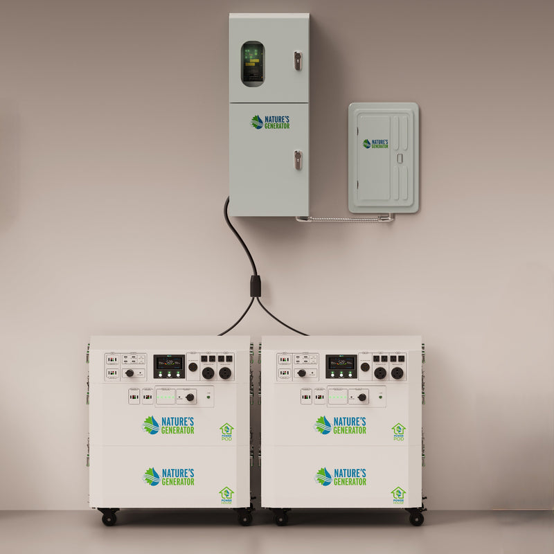 Powerhouse - Scene - Two power generators with 'Nature's Generator' branding on a beige background 18