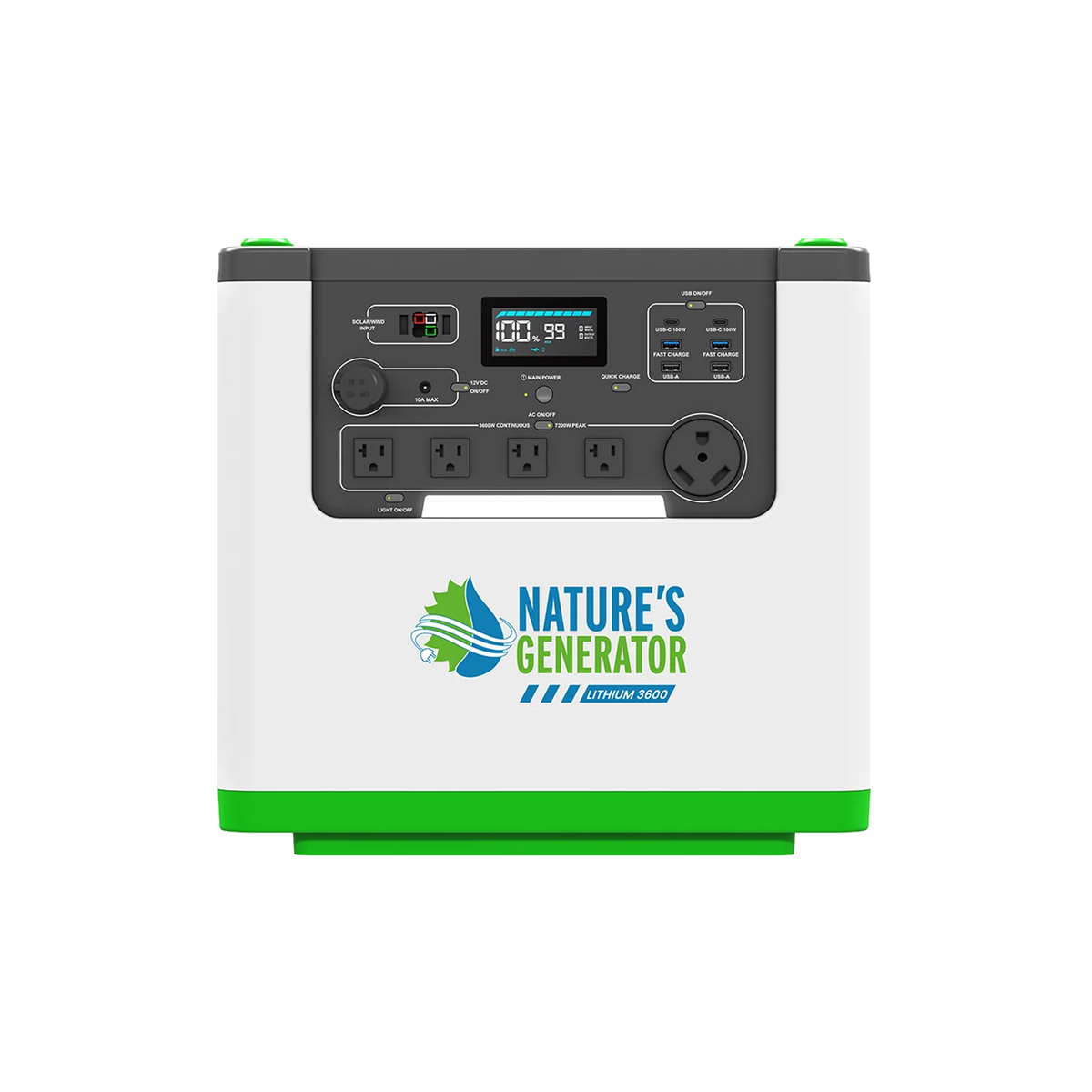 Power station with 'Nature's Generator' logo on a white background