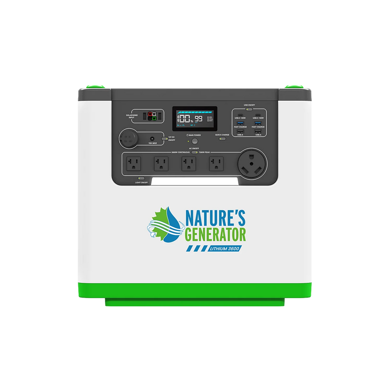 Lithium 3600 Help Center - Nature's Generator Lithium 3600 Power Station 1