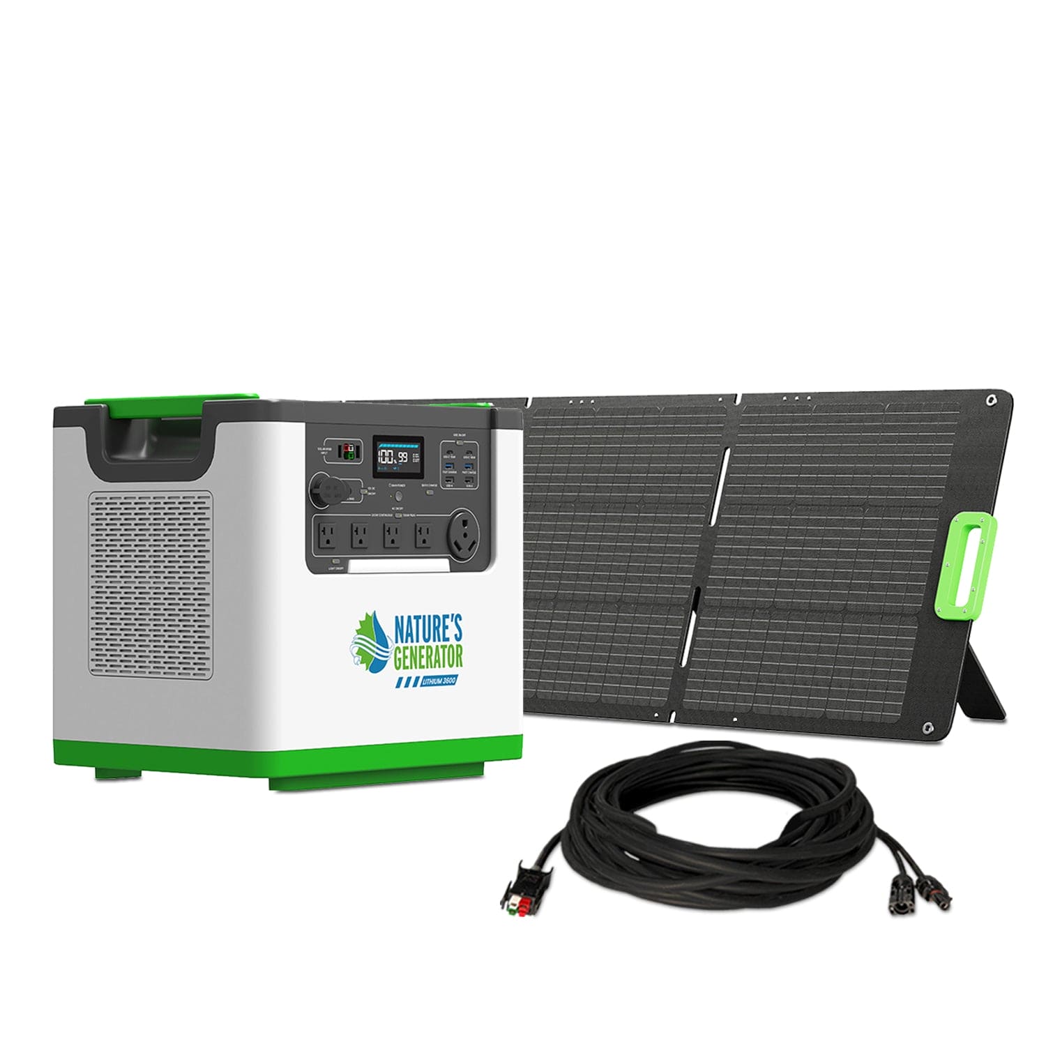 Lithium 3600 and 200W Folding Sola Panel 2