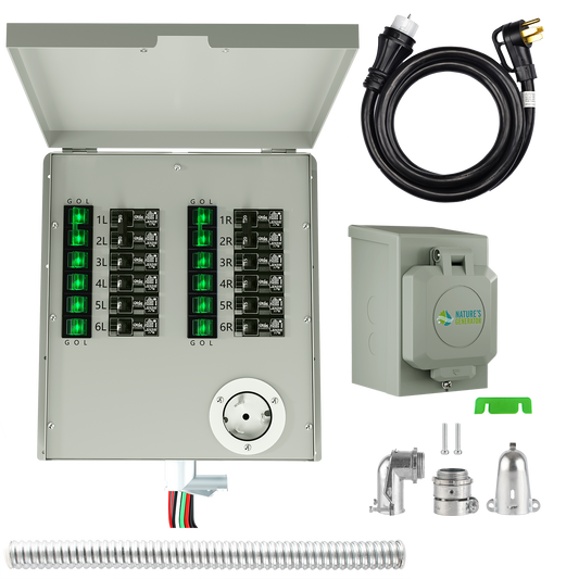 Natures Generator 12 Circuits 120V 50A Non Automatic Power Transfer Switch