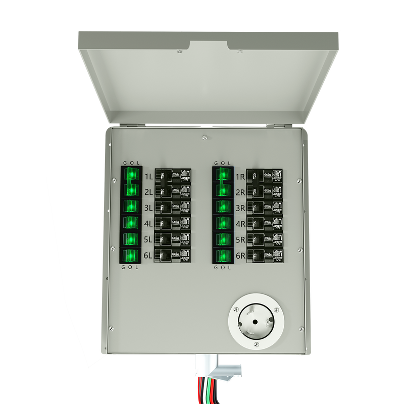 12-Circuit 120/240V 50A Non-Automatic Transfer Switch - Product - Natures Generator 12 Circuits 120V 50A Non-Automatic Power Transfer Switch 3