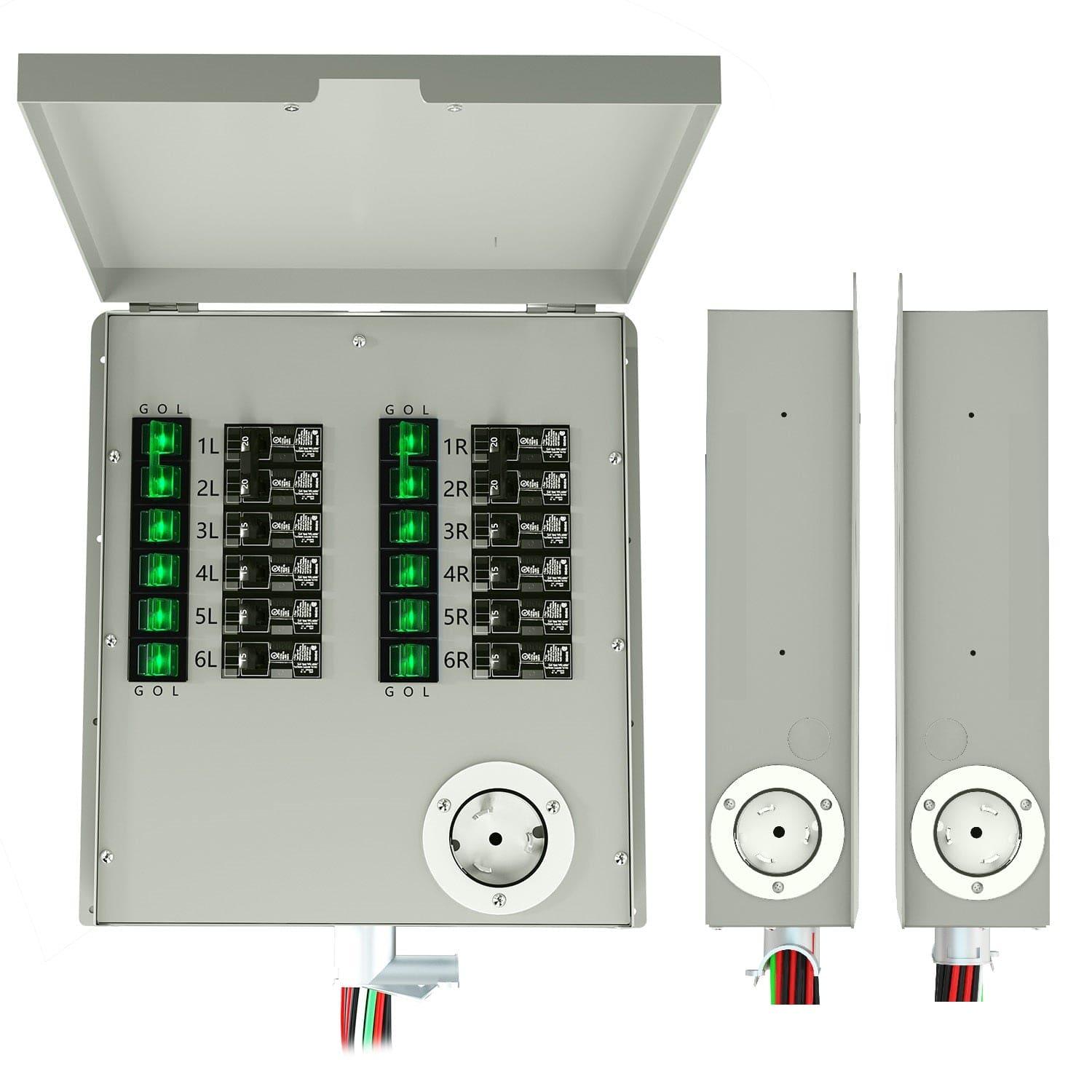 Natures Generator 12 Circuits 120V 50A Non-Automatic Power Transfer Switch