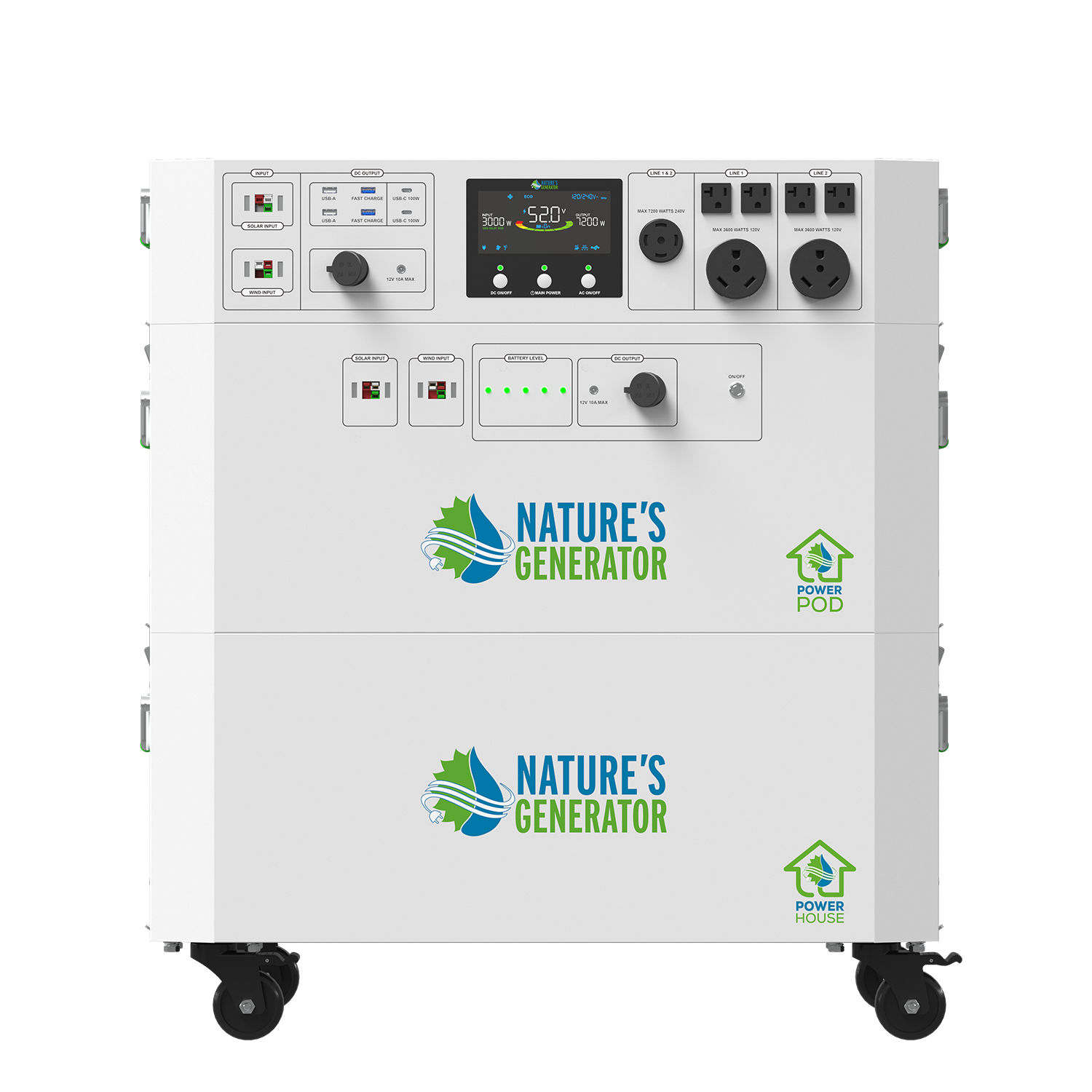 Product - Nature's Generator Powerhouse with Power Pod Front 