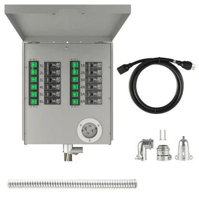 Nature's Generator 12 - Circuit 120/240V 30A Non - Automatic Power Transfer Switch - Nature's Generator