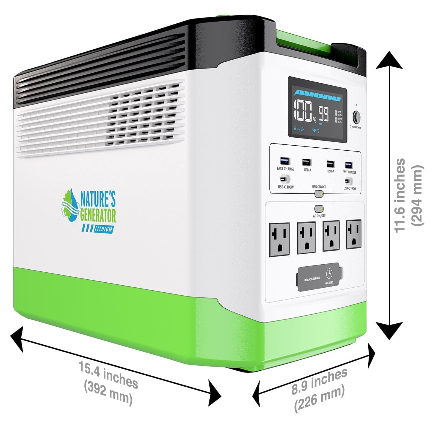 Nature's Generator Lithium 1800 Combo - Nature's Generator