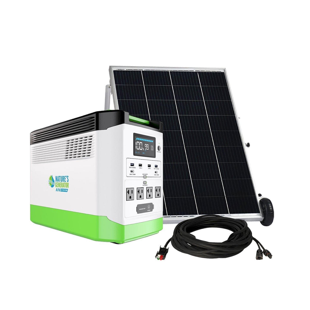 Solar generator - Nature's Generator Lithium 1800 Gold - Solar panel