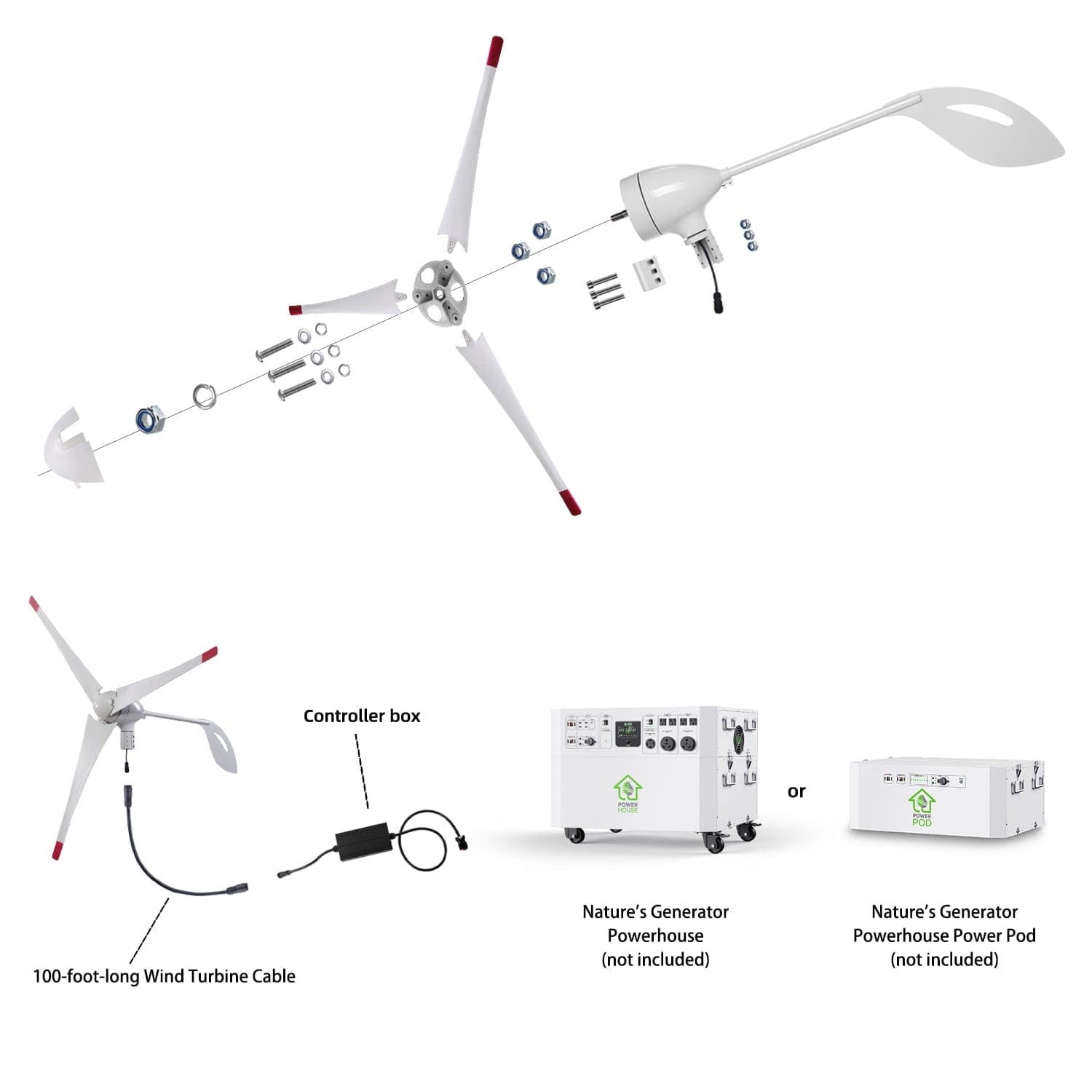 Nature's Generator Powerhouse Wind Turbine - Nature's Generator