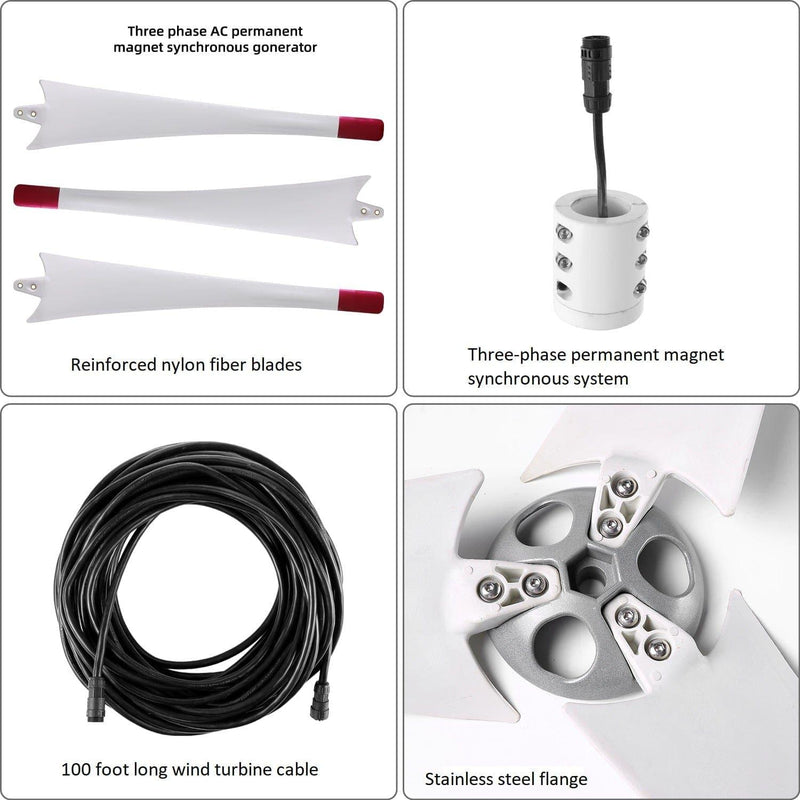 Nature's Generator 350W Wind Turbine - Nature's Generator Powerhouse Wind Turbine - Nature's Generator 6