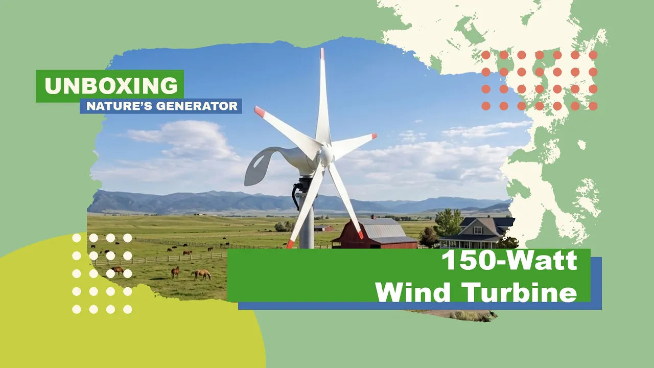Video - Nature’s Generator 150W Wind Turbine Unboxing