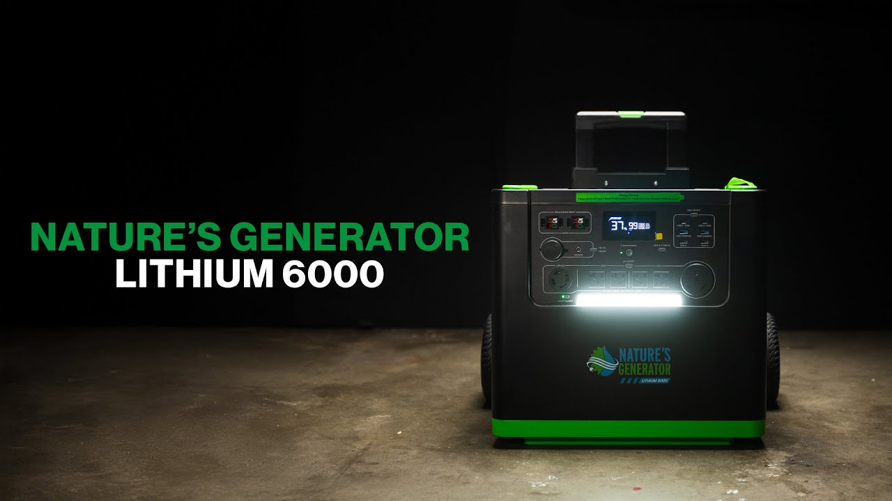 Video - Nature’s Generator Lithium 6000 – Whole Home Backup Power Made Simple